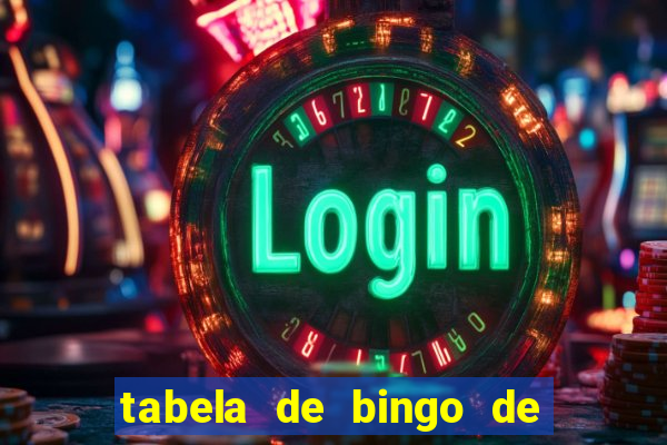 tabela de bingo de 1 a 100